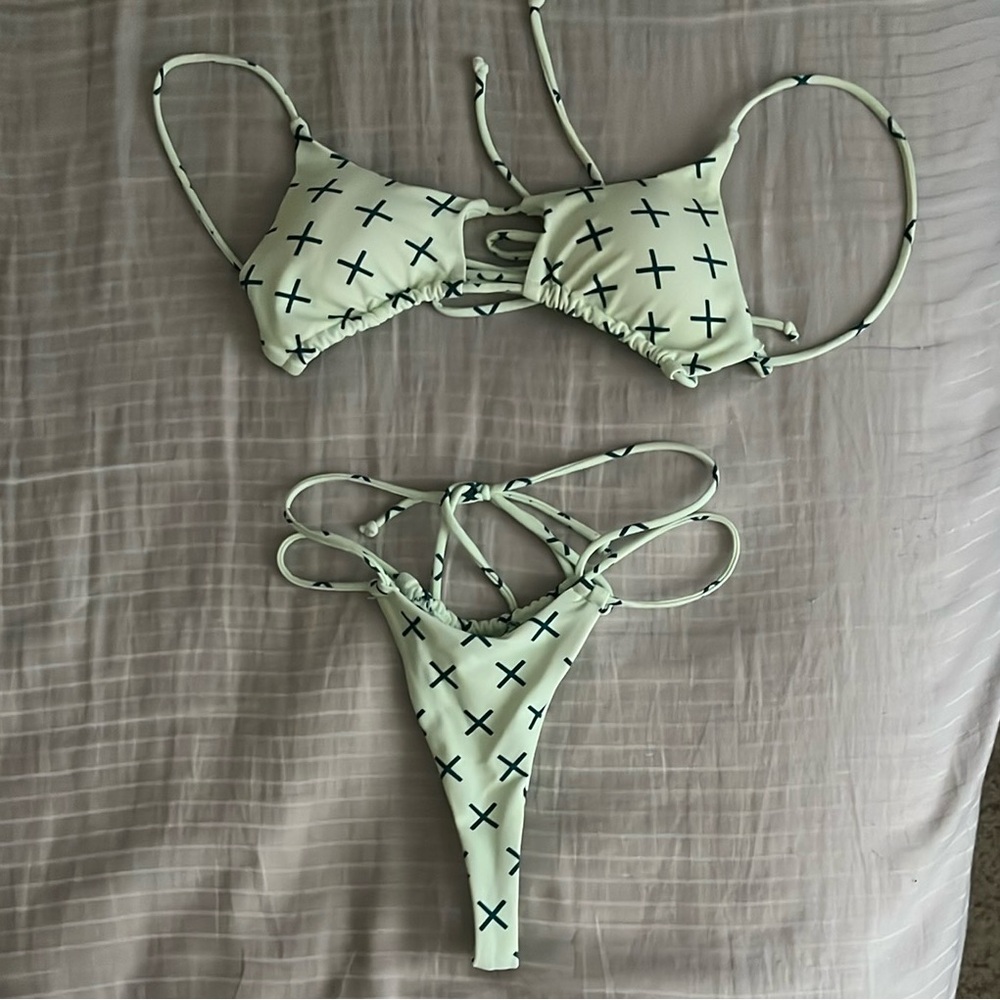 Boutine LA Mint Green Double Strap Bikini